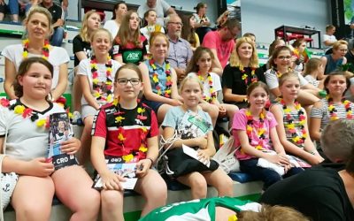 D-Handball-Mädchen des TV Ennigerloh beim Länderspiel Deutschland – Kroation in Hamm live dabei
