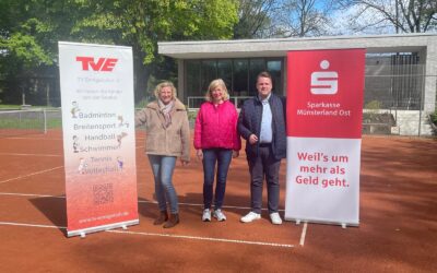 “Eröffnung der Tennissaison mit Unterstützung der Sparkasse Münsterland Ost”
