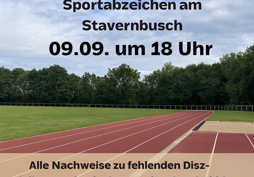 Letzter Abnahmetermin für das Deutsche Sportabzeichen 2025